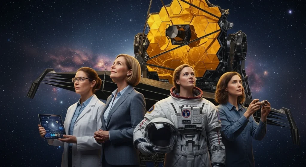 las cuatro mujeres del Telescopio Hubble